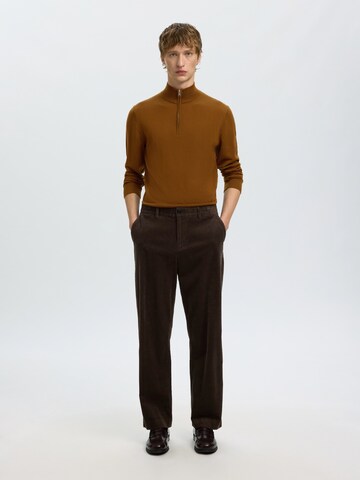 SELECTED Sweater 'SLHTRAY' in Brown