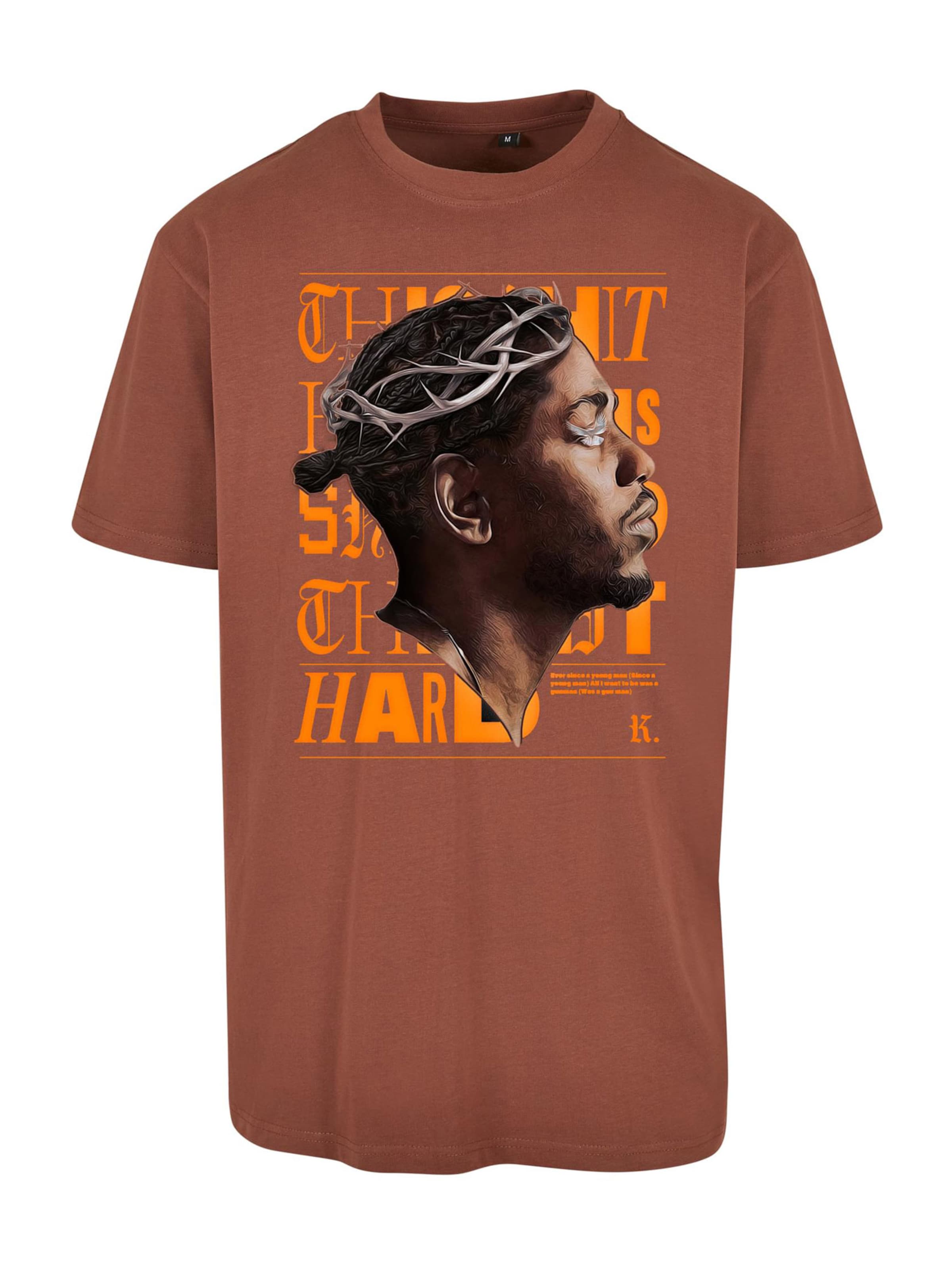 MT Upscale Shirt 'K-Dot' in Brown: front
