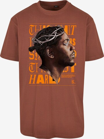 T-Shirt 'K-Dot' MT Upscale en marron : devant