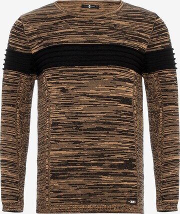 CIPO & BAXX Sweater in Brown: front