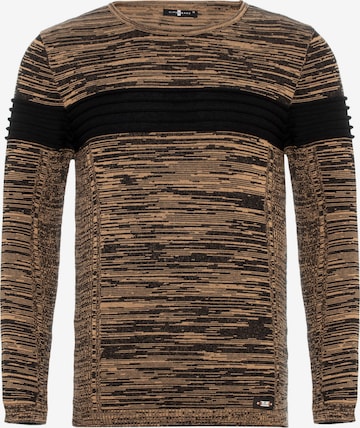 CIPO & BAXX Sweater in Brown: front