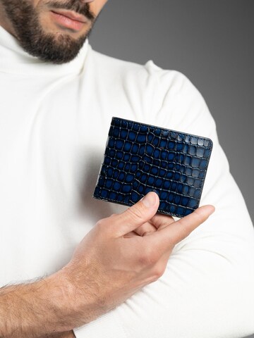 GT Collection Portemonnaie 'Croc Prestige' in Blau