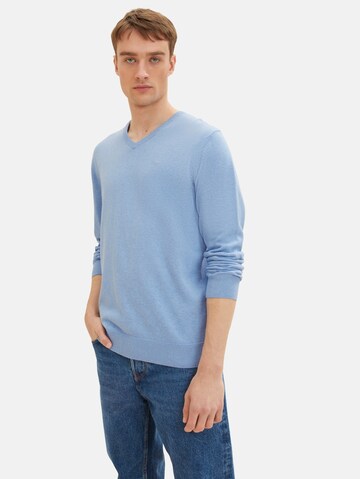 Coupe regular Pull-over TOM TAILOR en bleu