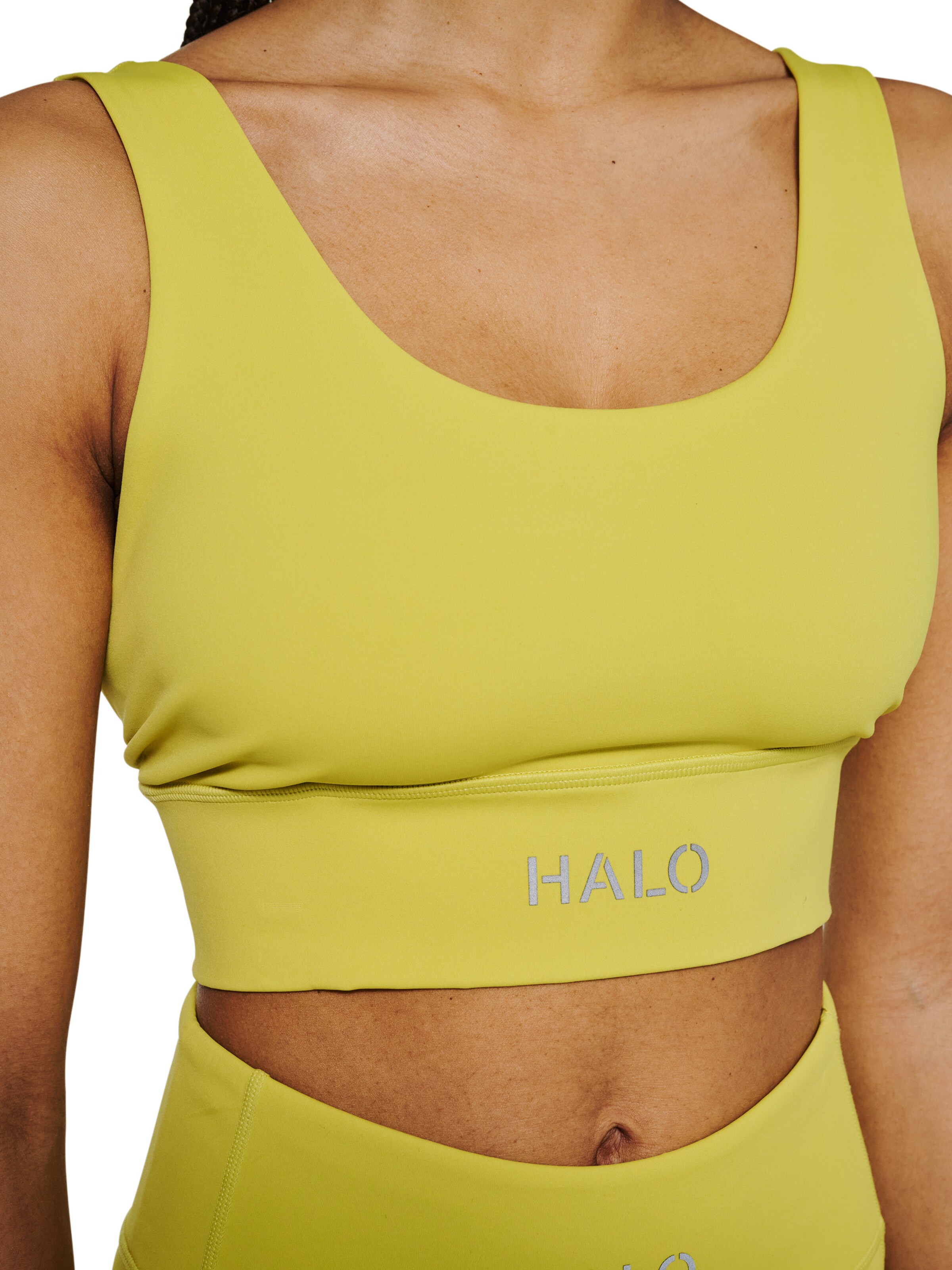 HALO Bustier Sporttop in Grün