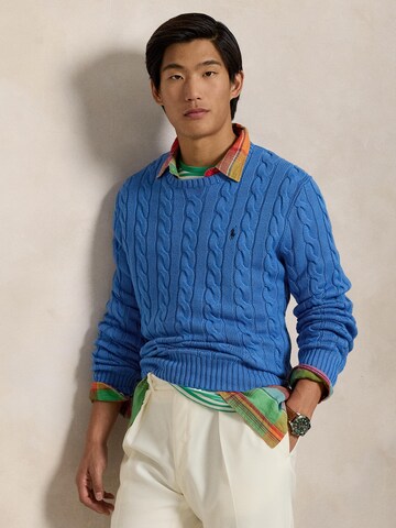 Coupe regular Pull-over 'Driver' Polo Ralph Lauren en bleu : devant
