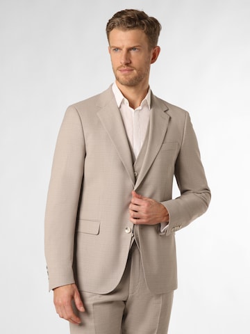STRELLSON Slim fit Suit 'Alzer2' in Beige: front