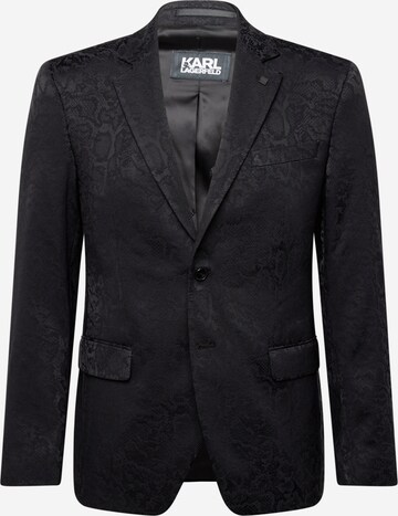 Karl LagerfeldRegular Fit Sako 'CLEVER' - crna boja: prednji dio