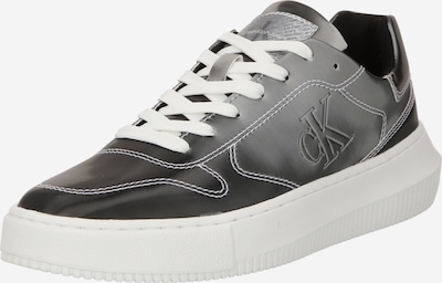 Calvin Klein Jeans Baskets basses en gris argenté / noir, Vue avec produit