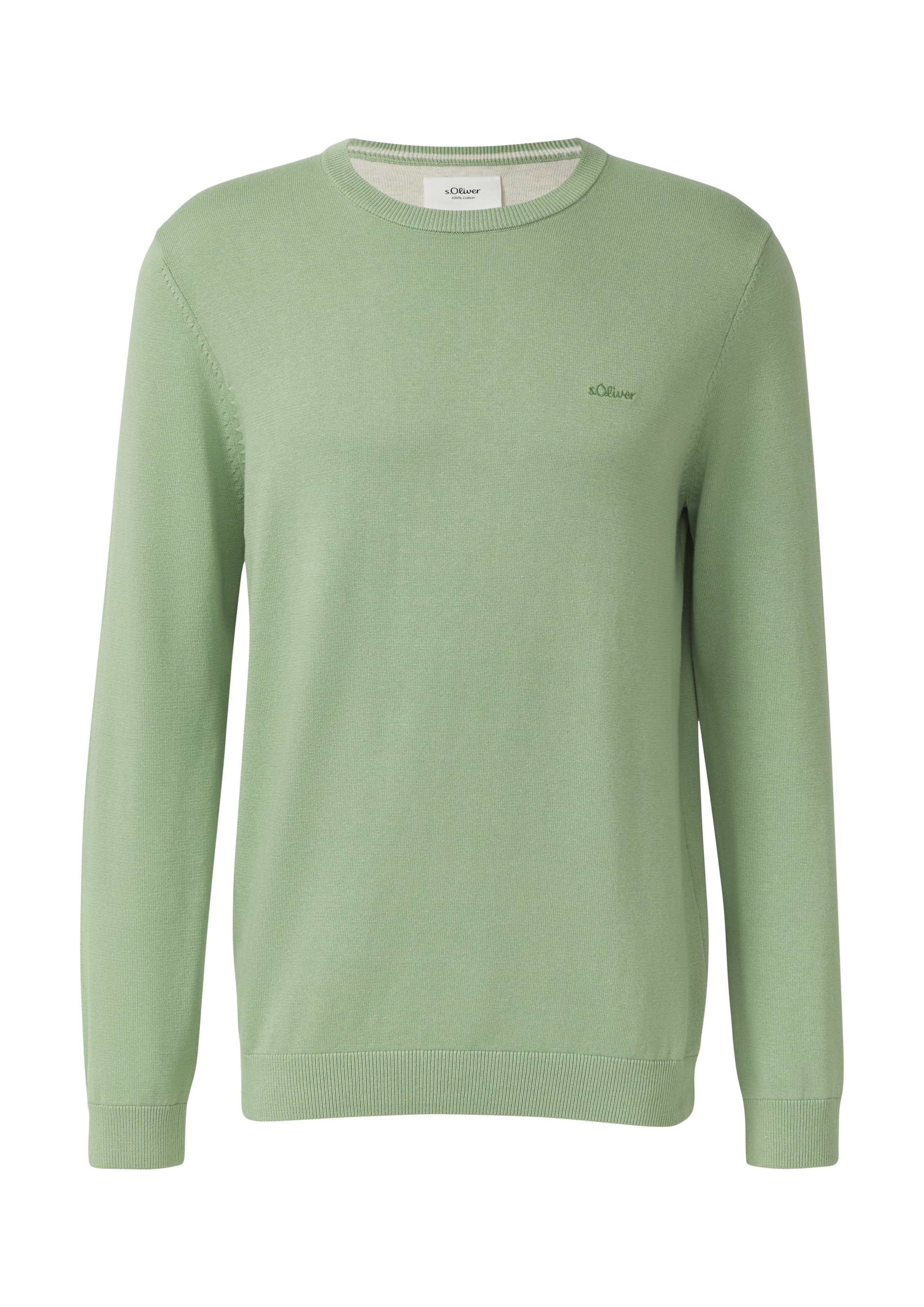 s.Oliver Pullover in Grün: Vorderseite
