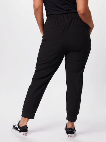 KAFFE CURVE Tapered Broek 'Chan' in Zwart