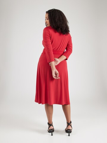 Lauren Ralph Lauren Plus Dress 'CARLYNA' in Red