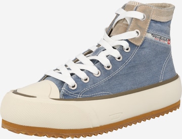 Sneaker alta 'PRINCIPIA' di DIESEL in blu: frontale