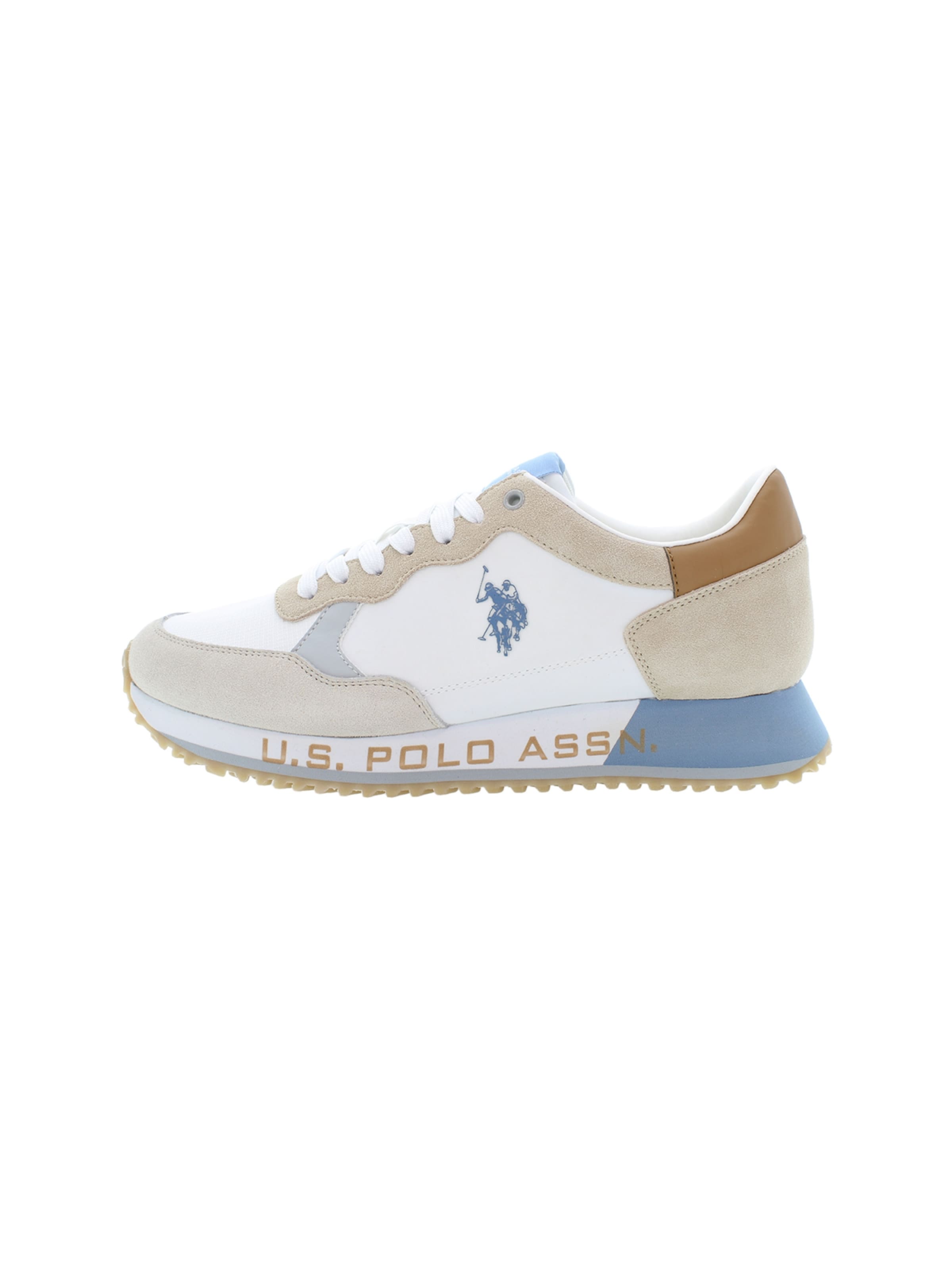 U.S. POLO ASSN. Sneakers laag 'Cleef' in Wit: voorkant