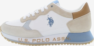 Baskets basses 'Cleef' U.S. POLO ASSN. en blanc : devant