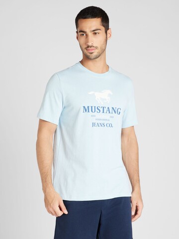 MUSTANG T-Shirt 'Austin' in Blau: predná strana