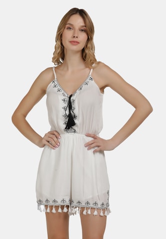 DreiMaster Vintage Jumpsuit in White: front