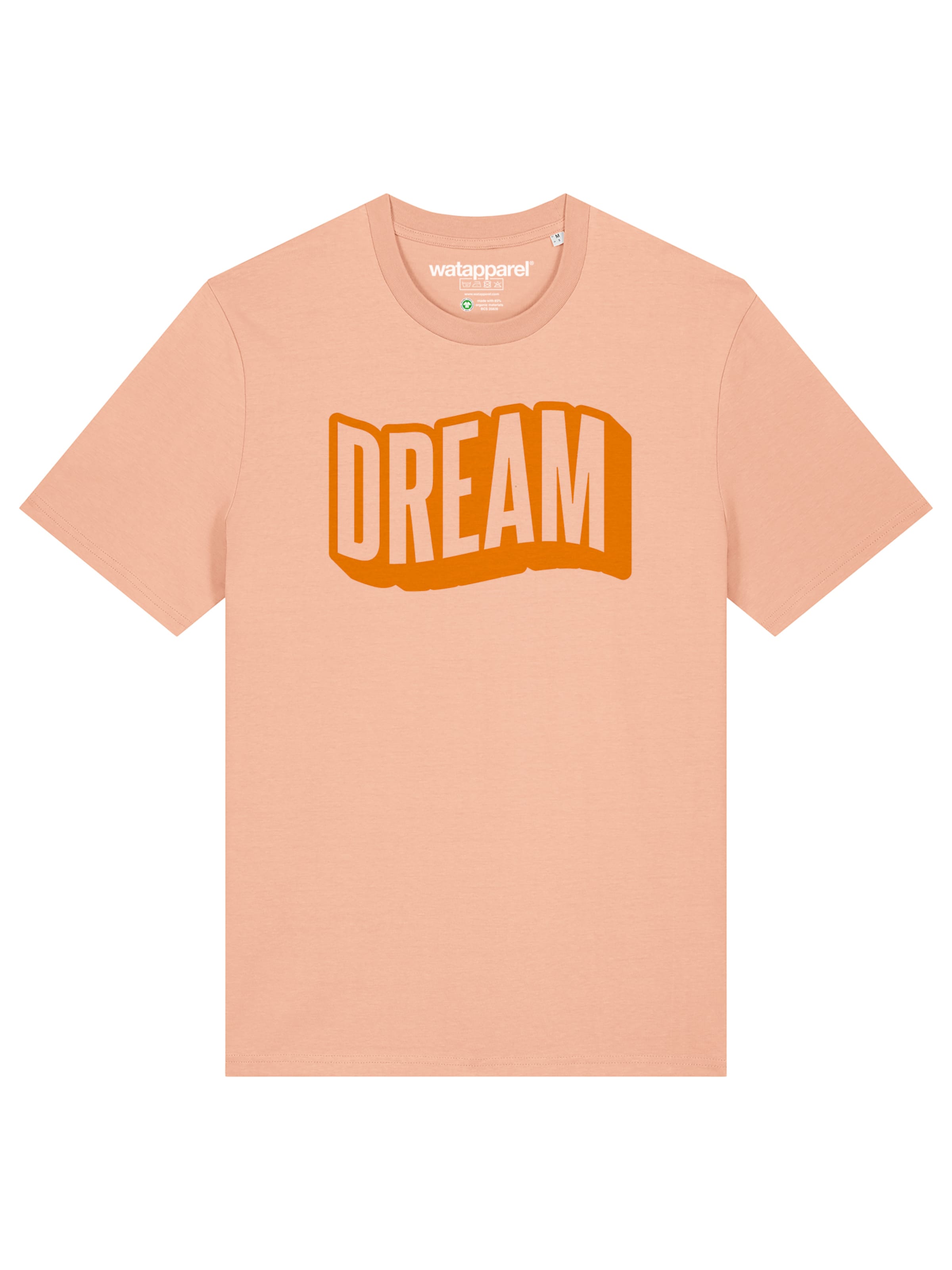 Watapparel Shirt 'Dream' in Oranje: voorkant