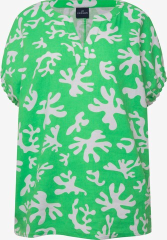 LAURASØN Blouse in Groen: voorkant