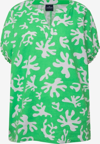 LAURASØN Blouse in Groen: voorkant