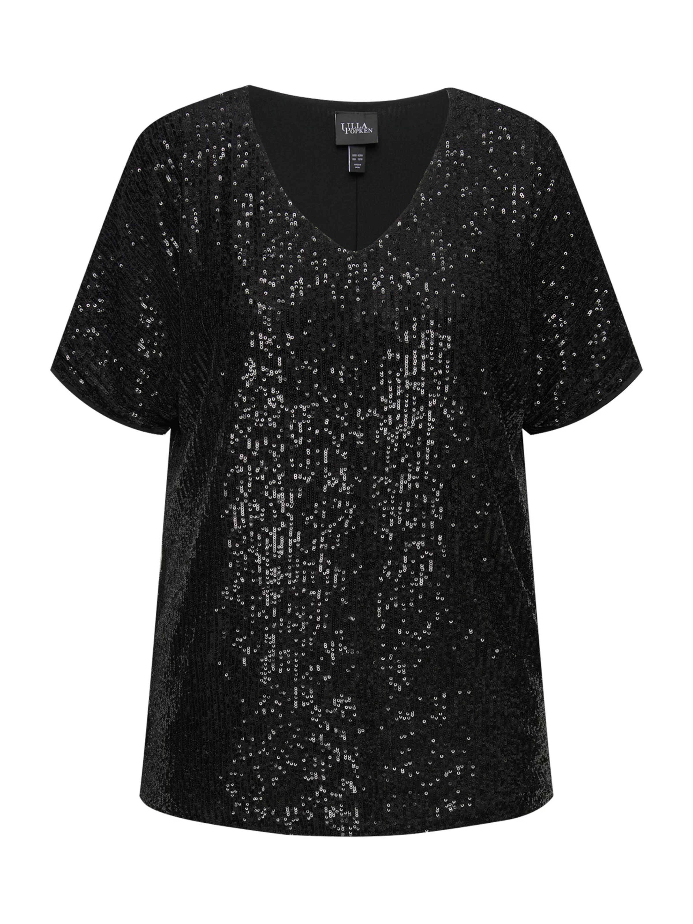 Ulla Popken Shirt in Schwarz: Vorderseite