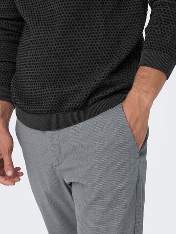 Only & Sons Слим Брюки-чинос 'ONSMARK PETE' в Серый