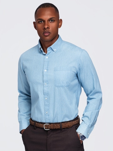 Ombre - Ajuste regular Camisa en azul