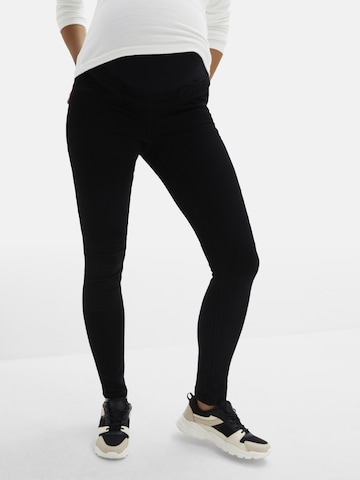 Skinny Pantaloni funzionali di bonprix in nero: frontale
