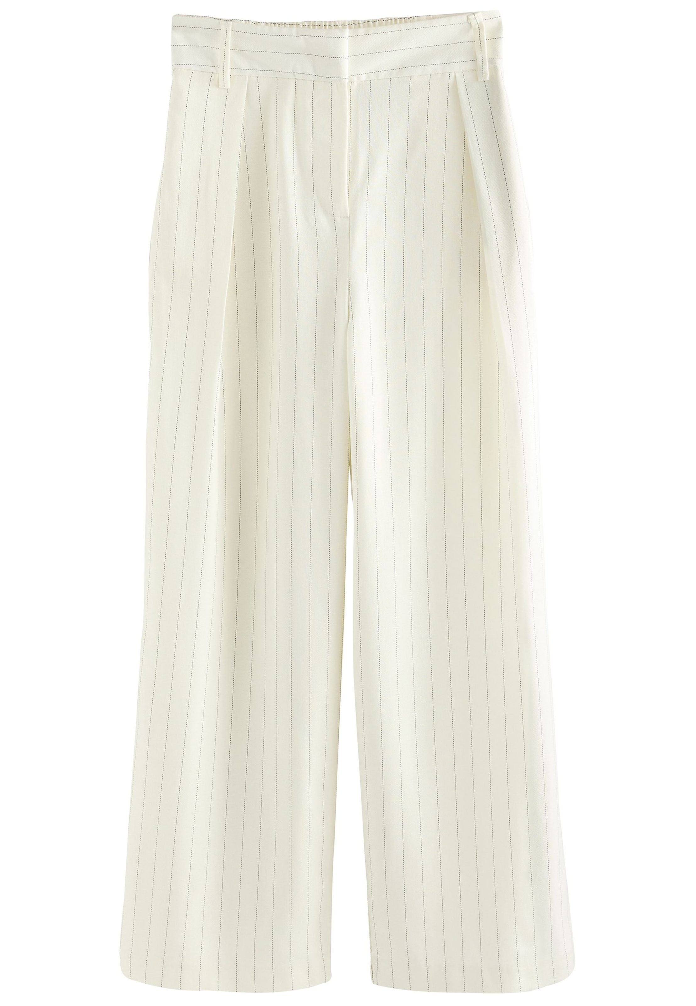 Next Laiad sääred Voltidega püksid, värv valge: eest vaates