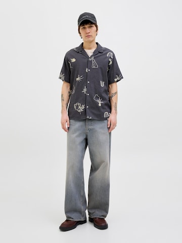 JACK & JONES Comfort fit Overhemd in Grijs