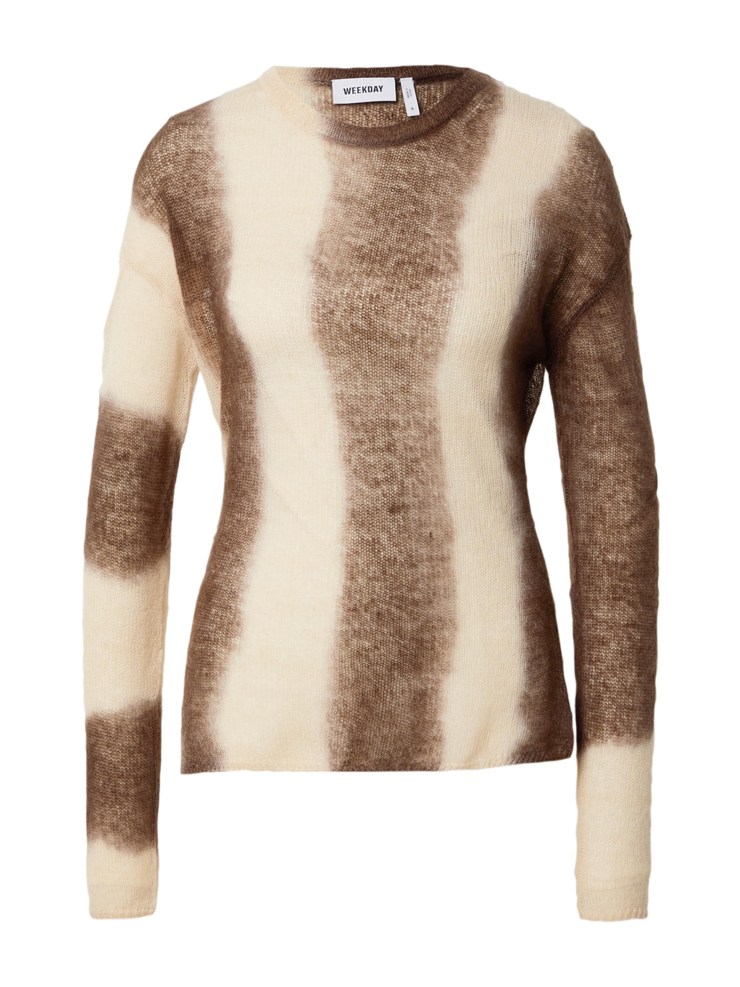 WEEKDAY Sveter 'Tina' - Hnedá: predná strana