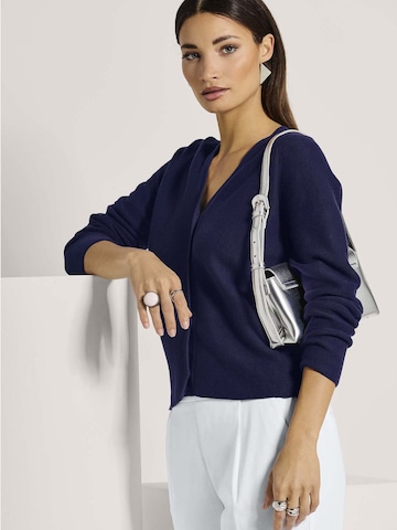 MADELEINE Gebreid vest in Blauw