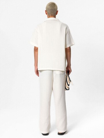VAMOS CLO Comfort fit Sweatsuit 'Azalea' in White