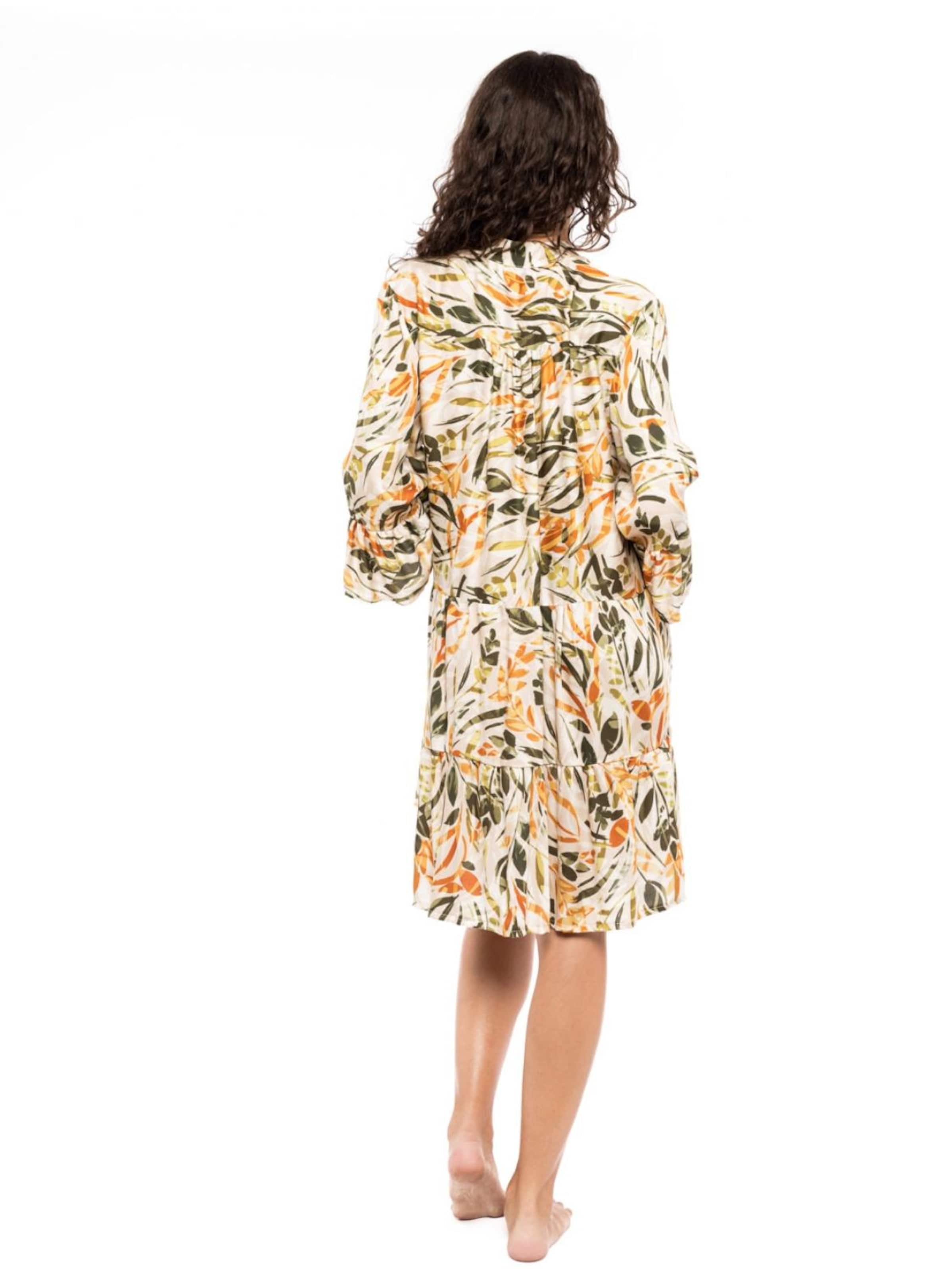 Pink Label - Vestido de playa 'BEACHWEAR PASTEL GREEN LEAF' en Mezcla de colores