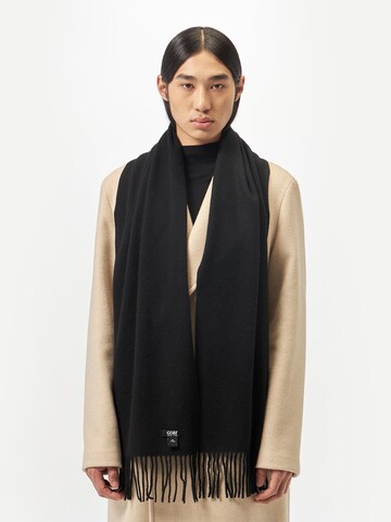 Sciarpa 'Unisex Cashmere Fringed Scarf' di GOBI Cashmere in nero: frontale