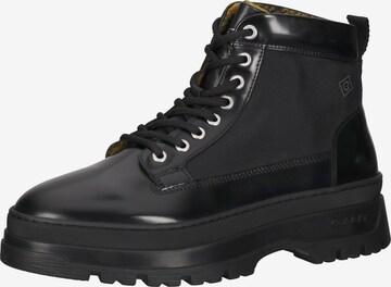 GANT Lace-Up Boots in Black: front
