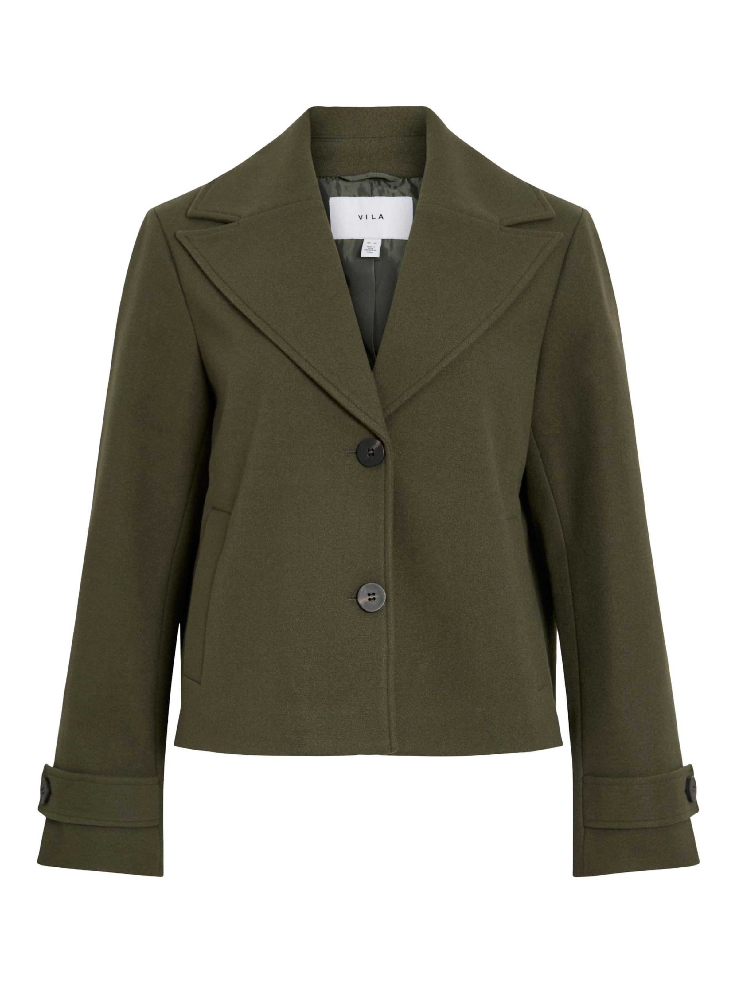 VILA Between-season jacket 'Visolo' in Green: front