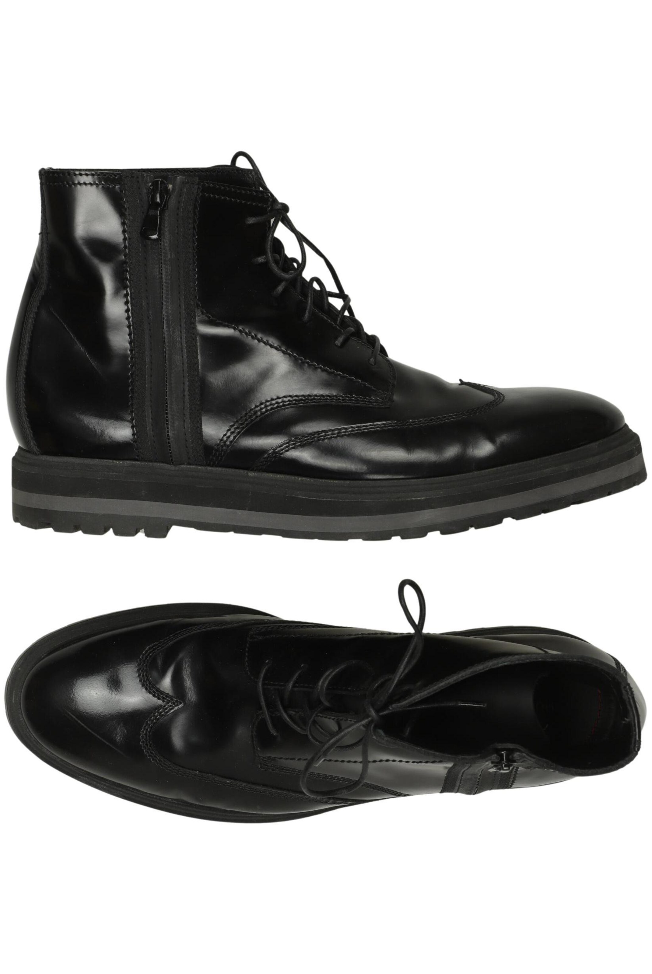 HUGO Stiefel 44 in Schwarz: Vorderseite