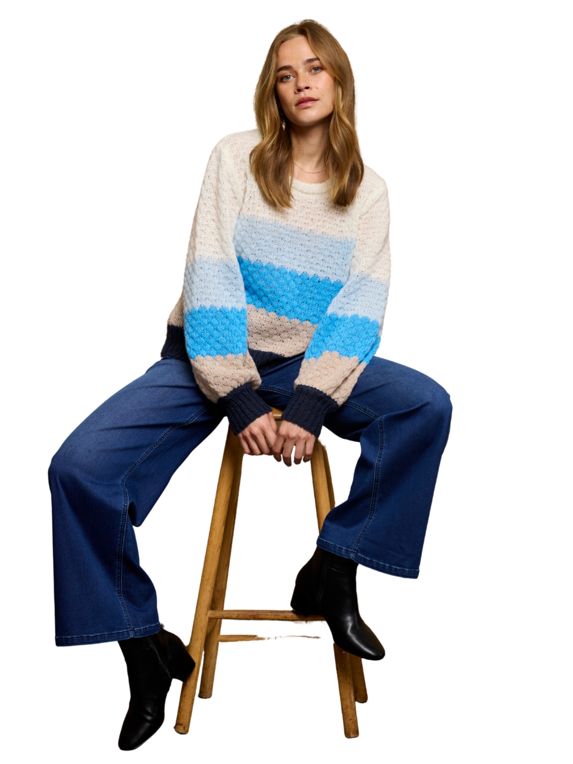 ze-ze Trui 'Cendall 013' in Blauw