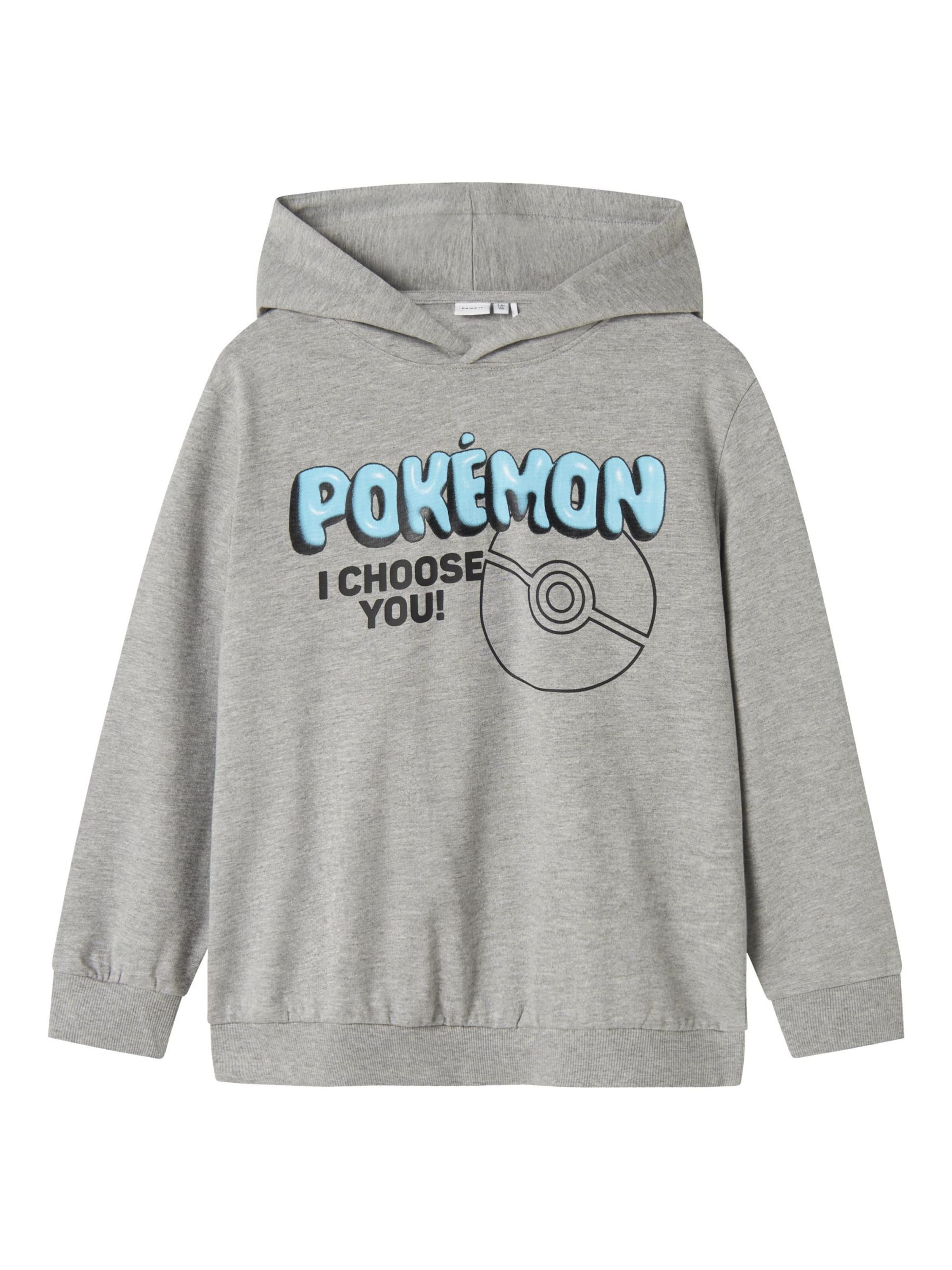 NAME IT Sweatshirt 'Pokémon' i grå: forside