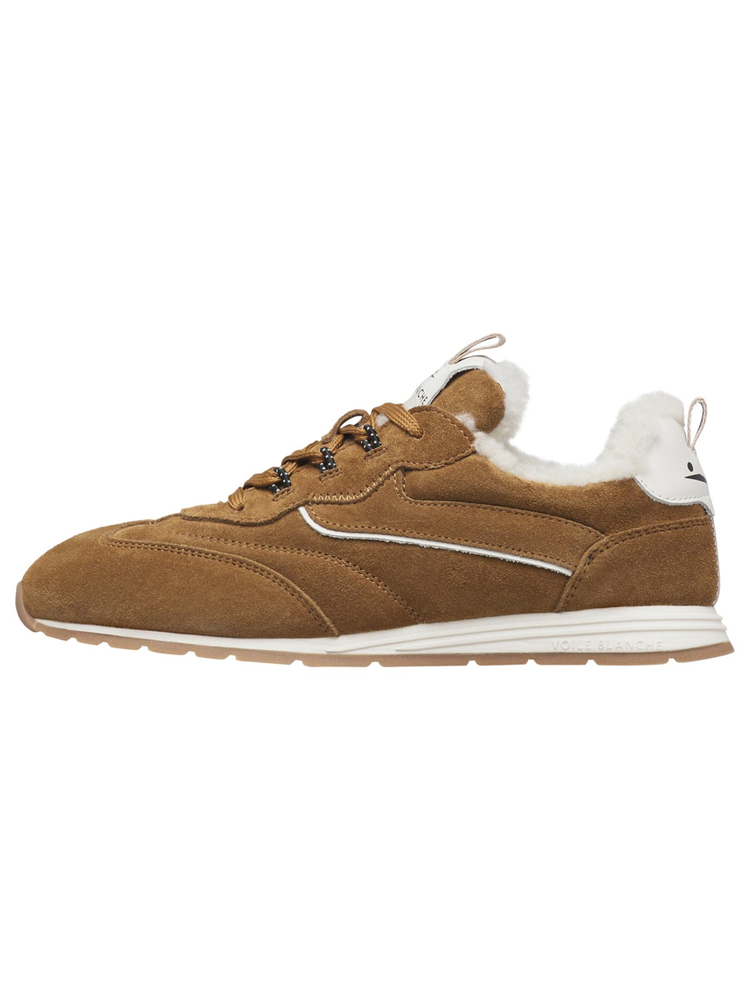 Voile blanche Lace-up shoe 'PLAY SNEAK FUR W 01.' in Beige: front