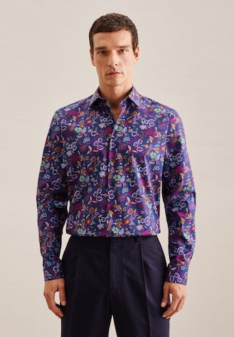 Coupe regular Chemise business SEIDENSTICKER en violet : devant