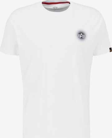 ALPHA INDUSTRIES Shirt in White: front