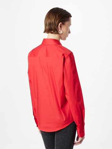 HUGO Red - Blusa 'Essential' em vermelho