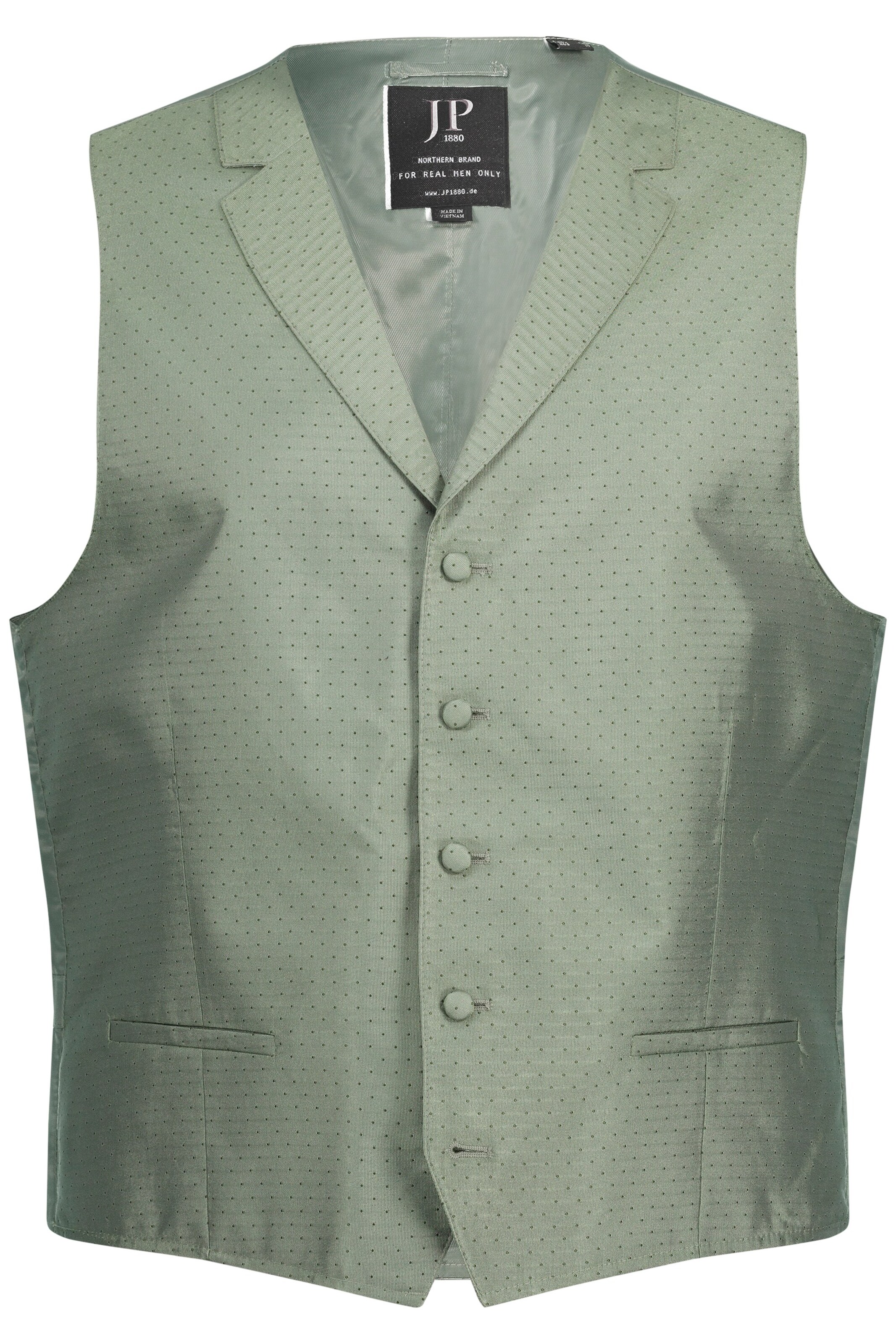 JP1880 Weste in Grün: Vorderseite