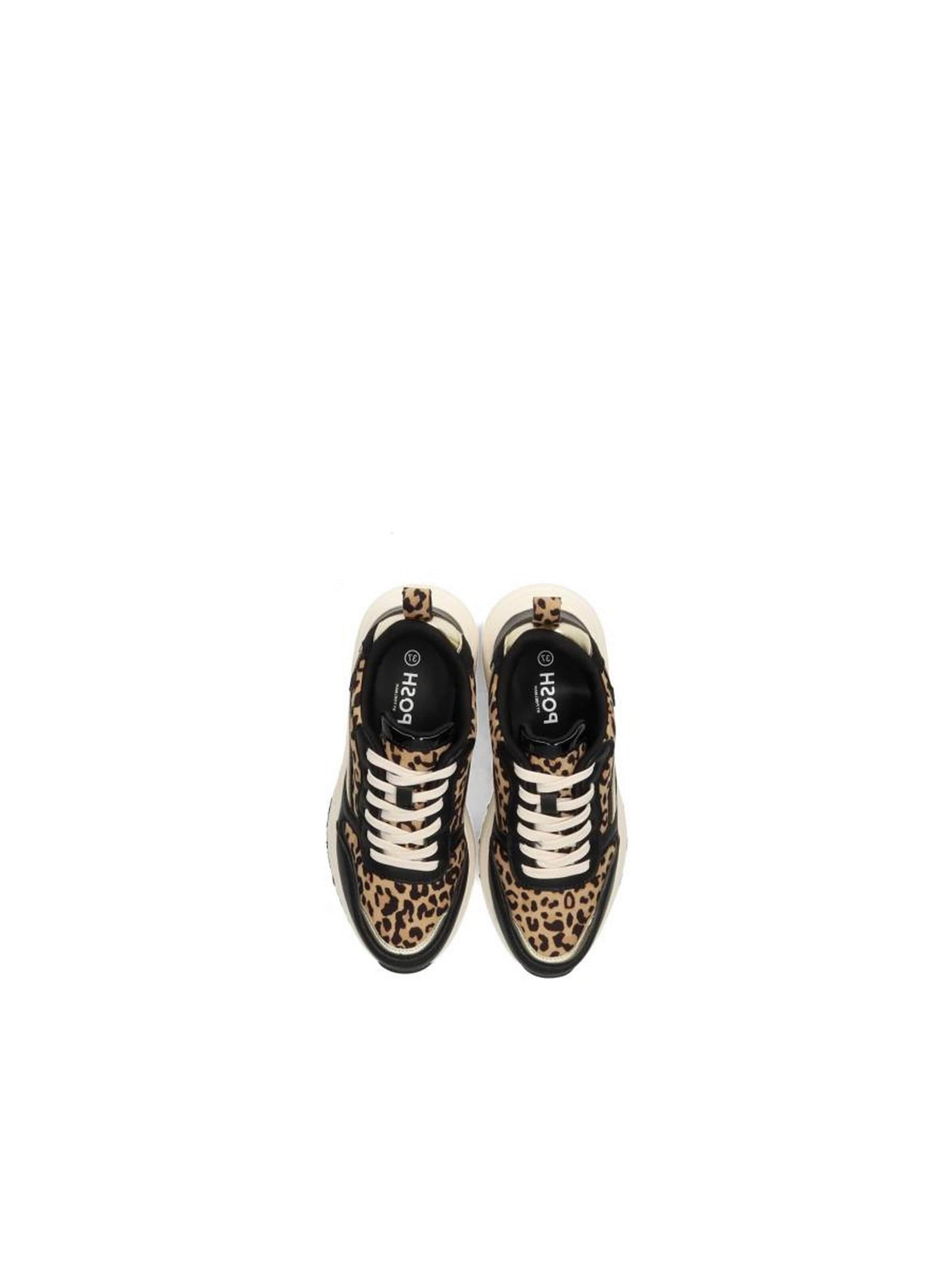 Baskets basses 'Charlie' POSH by Poelman en noir