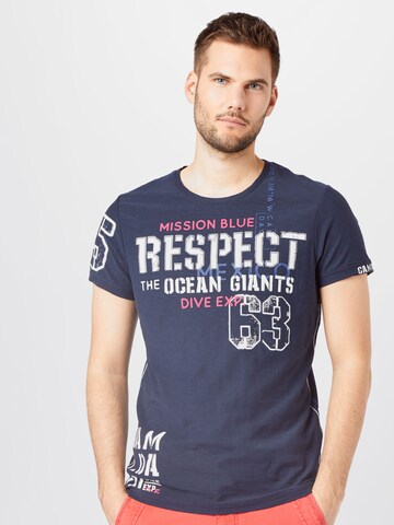 CAMP DAVID Shirt in Blue: front