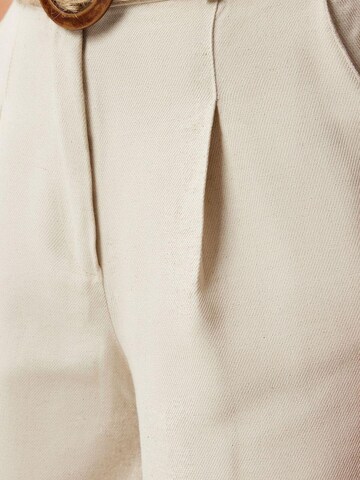 Happiness İstanbul Wide leg Trousers 'Shorts' in Beige