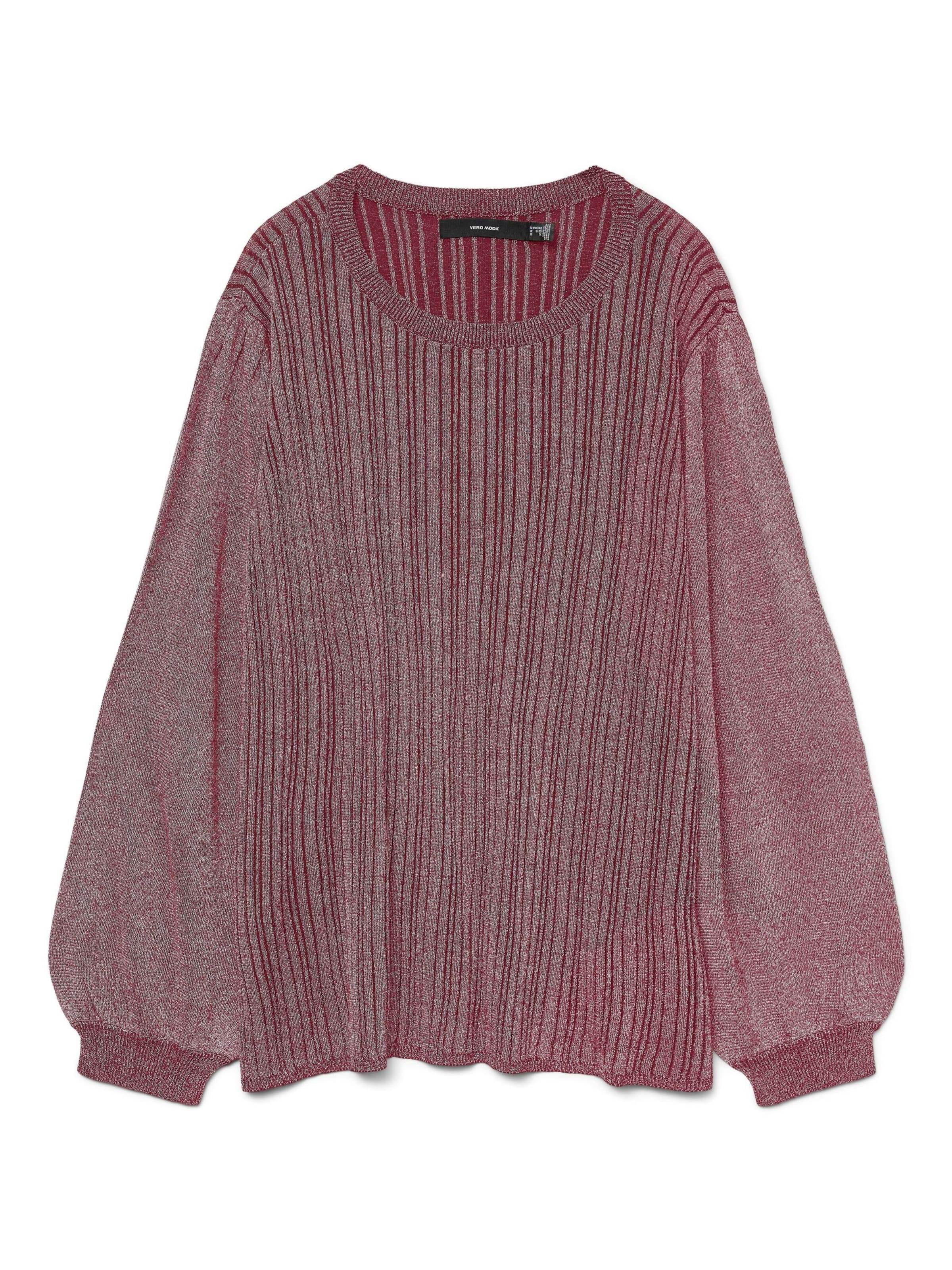 Vero Moda Curve Trui 'VMCTalia' in Rood: voorkant