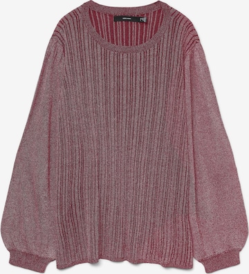 Vero Moda Curve Trui 'VMCTalia' in Rood: voorkant