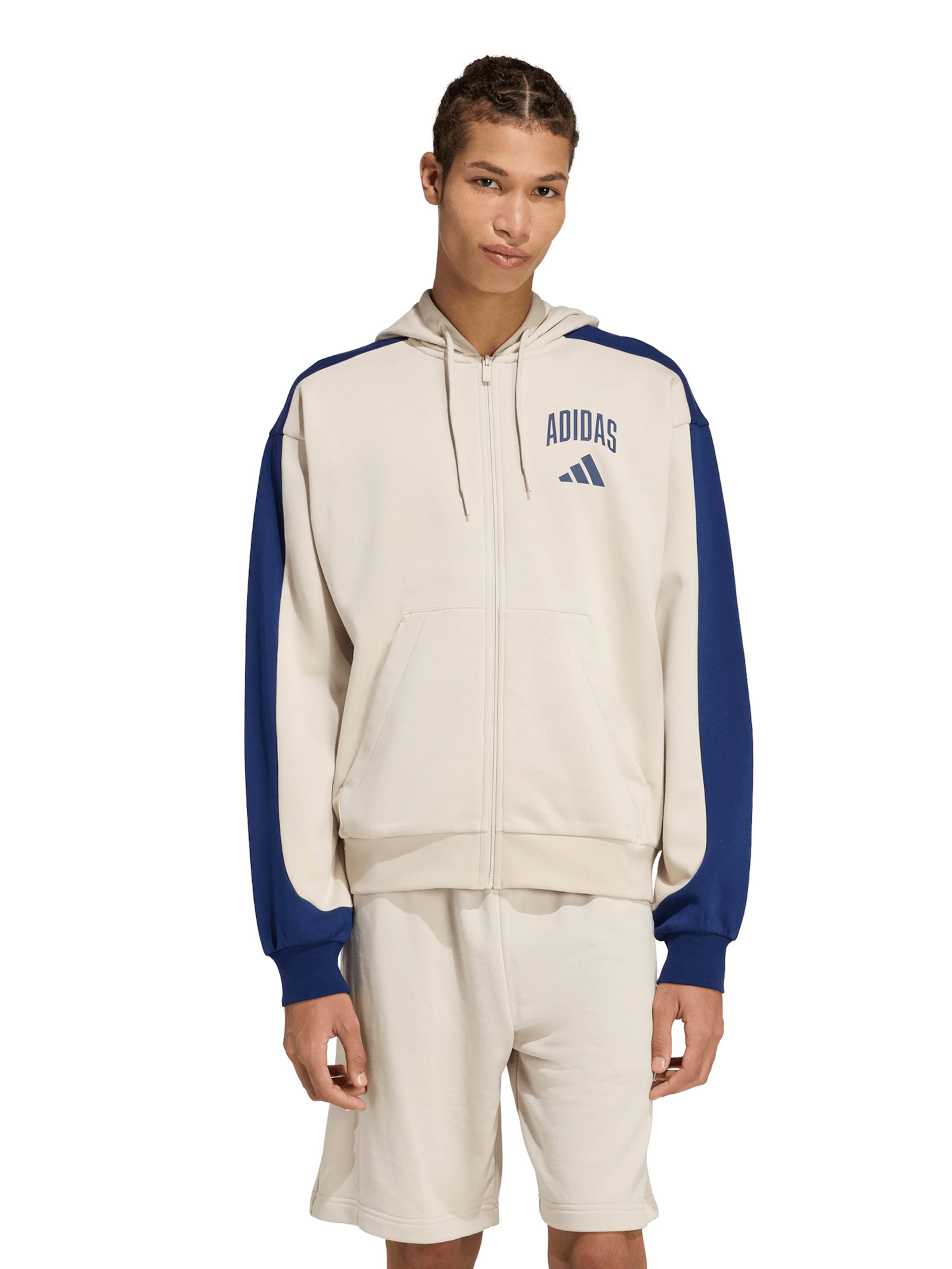 ADIDAS SPORTSWEAR Sportsweatvest 'COLLEGIATE' in Beige: voorkant